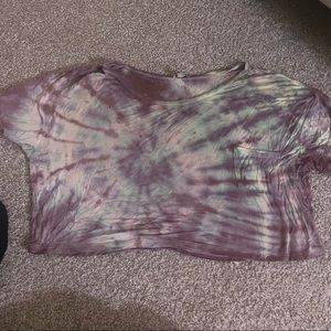 Tie dye off shoulder top